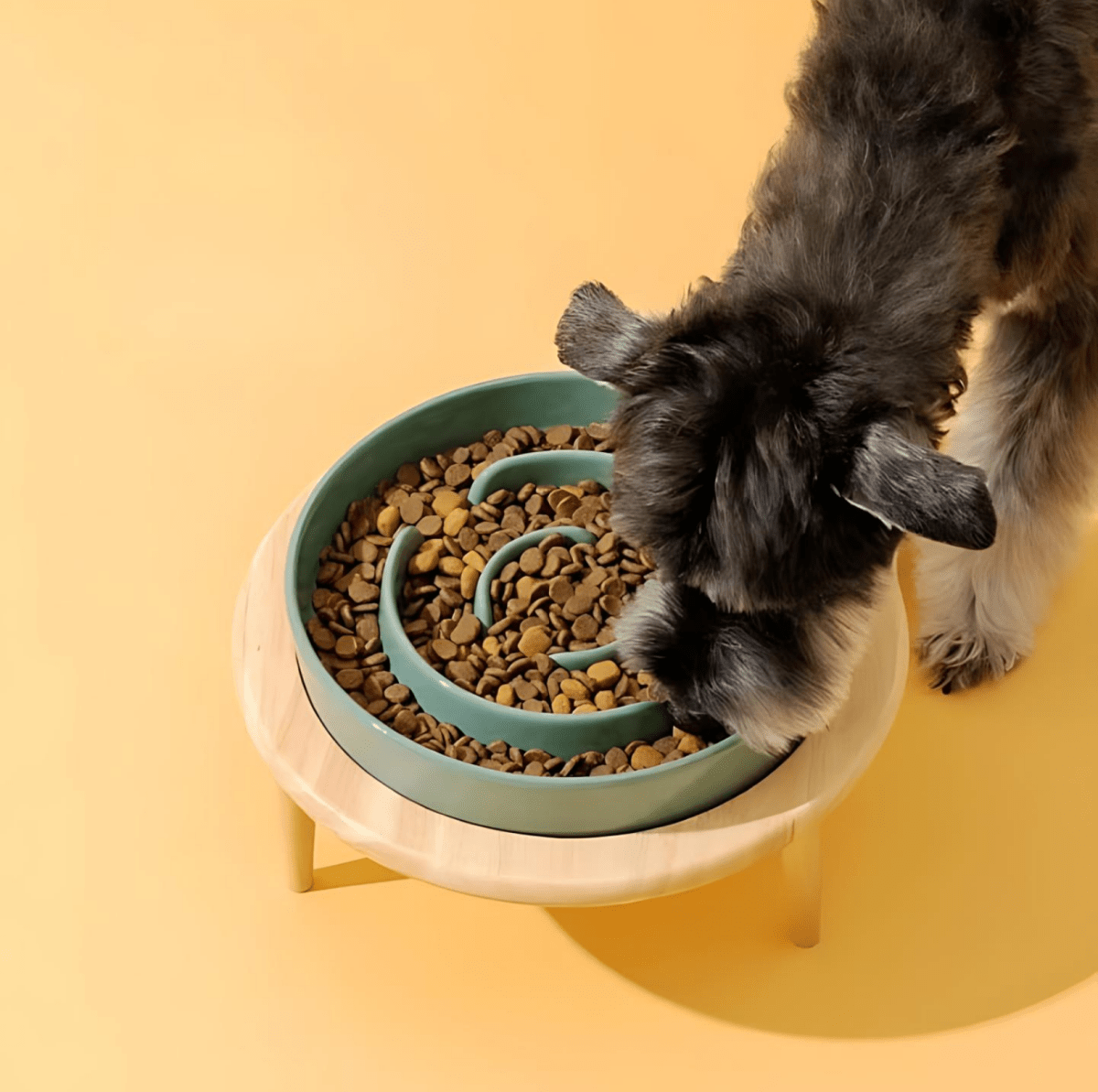 Slow Feeder Dog Bowls, Ceramic Cat Bowl for Dry and Wet Food, Dog Bowl with Stand Option, Slow Feeder for Dogs and Cats_03