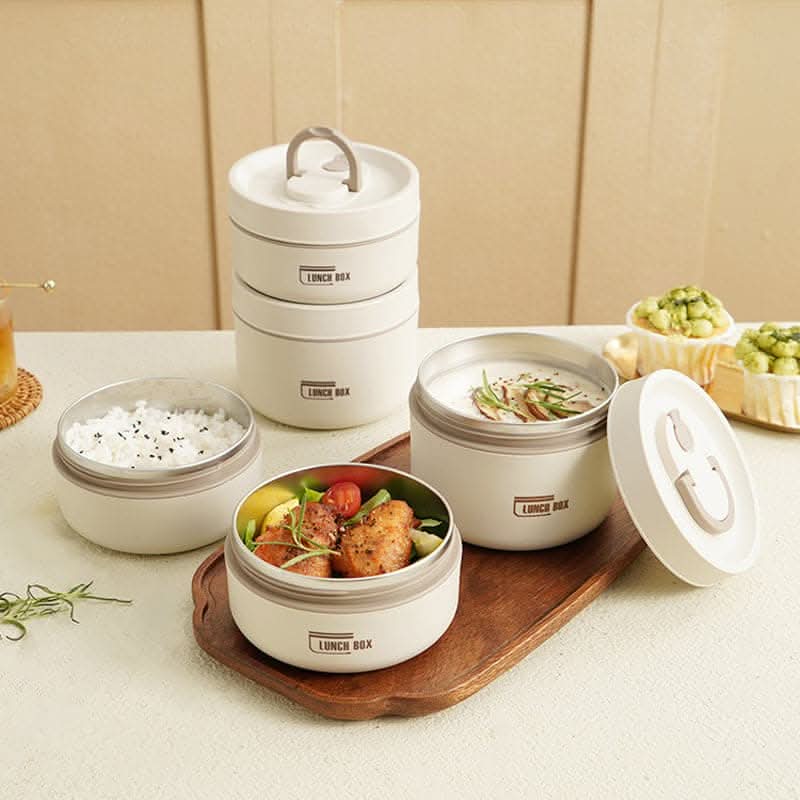 Insulated Lunch Box, Stainless Steel Lunch Box with Thermal Carry Bag