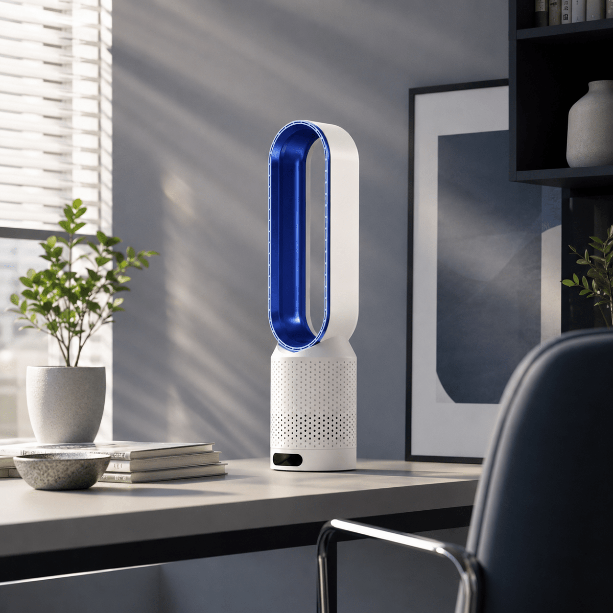 Tower Fan 3 in 1, Bladeless Fan with Oscillation and 6 Speeds, Rechargeable Fan for Home and Bedroom_02