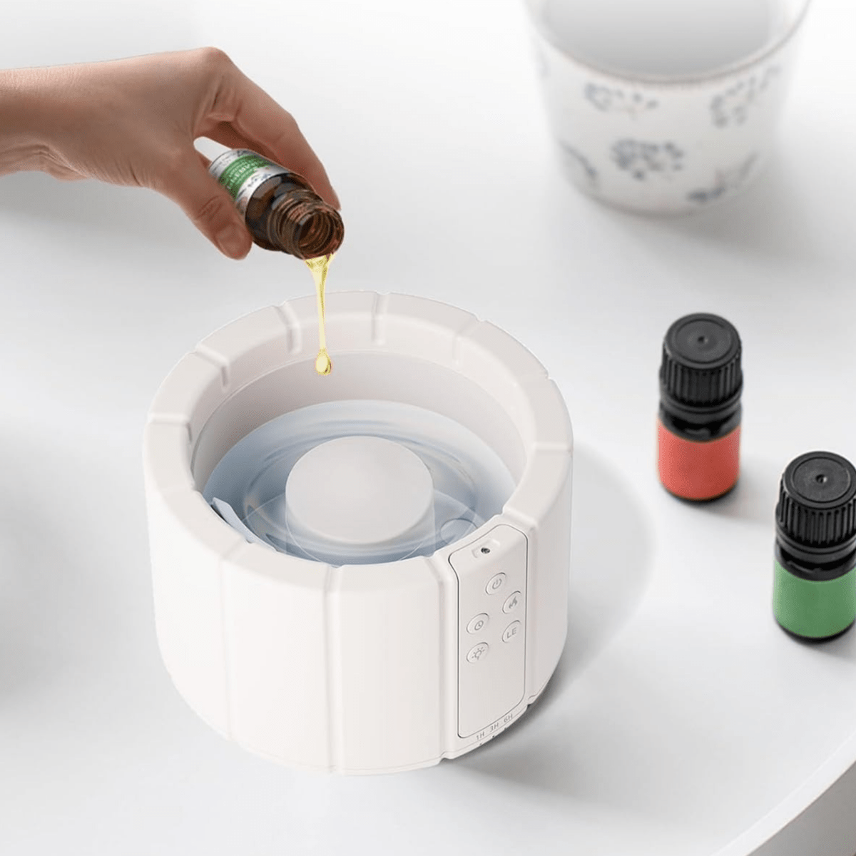 Humidifiers for Bedroom, Flame Essential Oil Diffuser, Ultrasonic Aroma Diffuser 200 ml, Quiet Room Humidifier_04