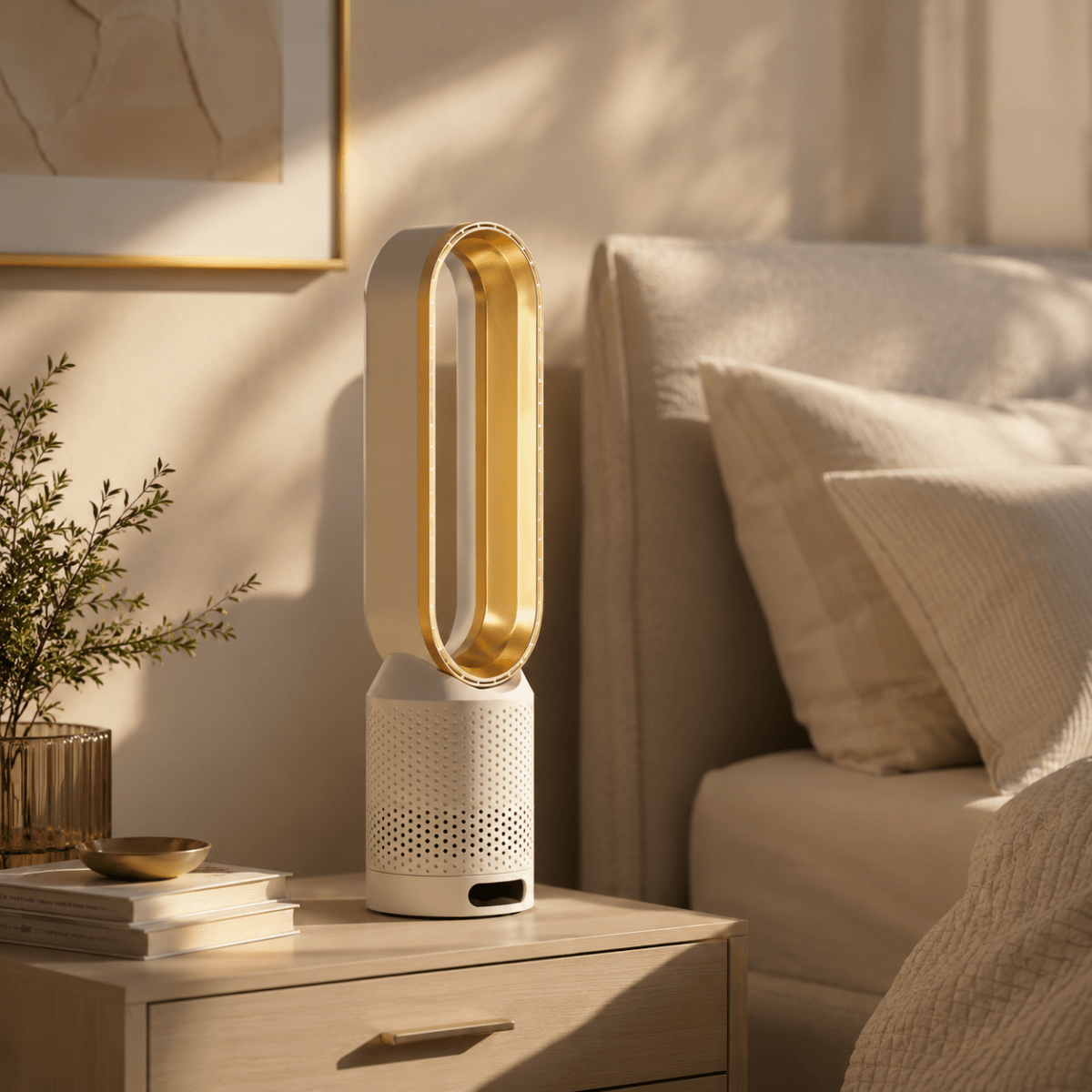 Tower Fan 3 in 1, Bladeless Fan with Oscillation and 6 Speeds, Rechargeable Fan for Home and Bedroom_03