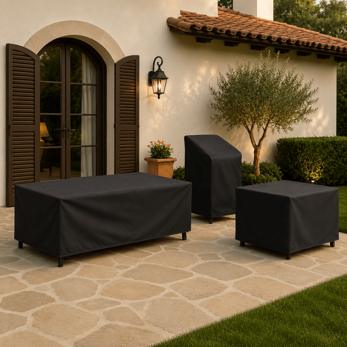 Garden Furniture Covers, Patio Furniture Cover for Table and Chairs, Water Repellent Balcony Furniture Cover