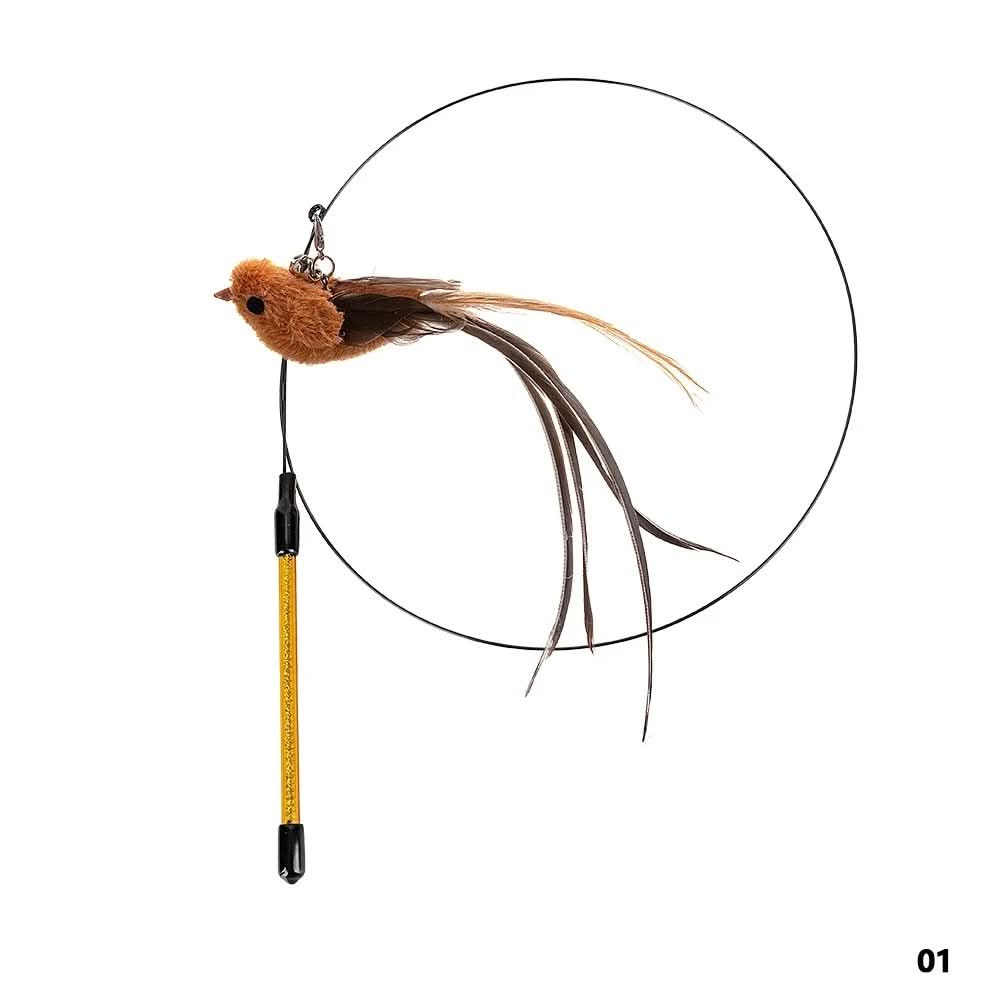 Interactive Cat Toys for Indoor Cats, Automatic Cat Toy with Fluttering Wings and Feathers, Moving Cat Toy_04
