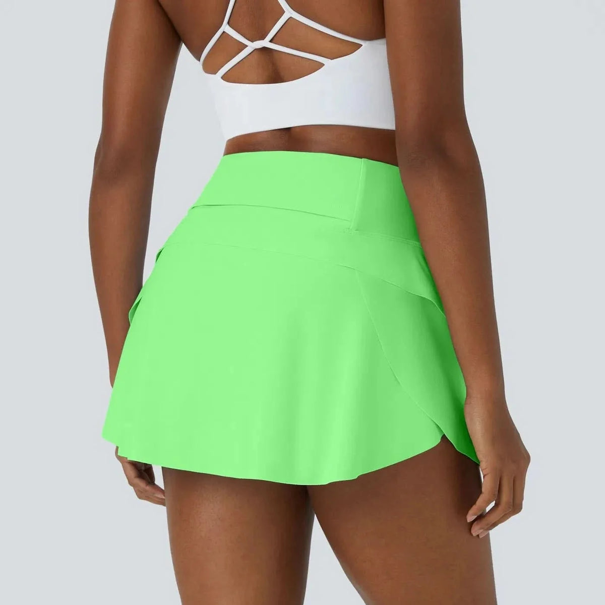 Skorts for Women, A Line Mini Skirt with Flat High Waistband – image 6