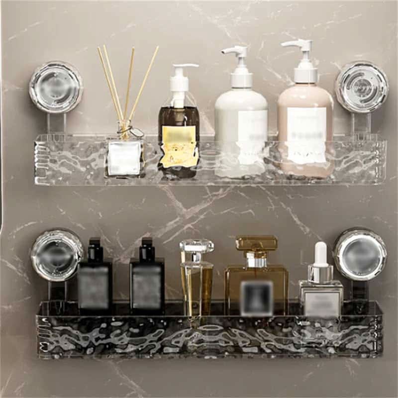 Wall Shelf No Drill, Corner Shelf with Suction Cup, Bathroom Storage, Kitchen Shelf for Office and Living Room_04
