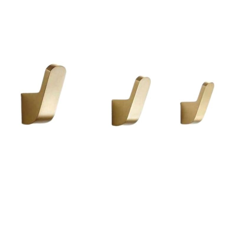 Coat Hooks, Gold Brass Wall Hooks for Bathrobe and Towels, Bathroom Towel Hook for Hallway and Bedroom_06