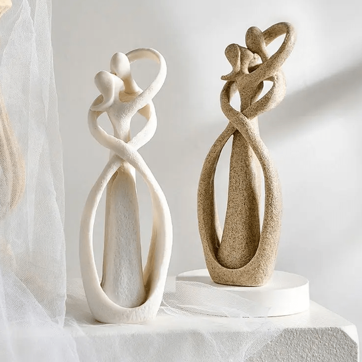 Love Sculpture, Abstract Statue for Living Room Decor, Home Decor Ornament, Anniversary Gift_01