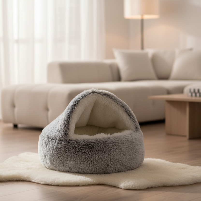 Dog Beds for Small and Medium Dogs, Cat Bed with Padded Raised Sides, Small Dog Bed 40 cm or 50 cm_00