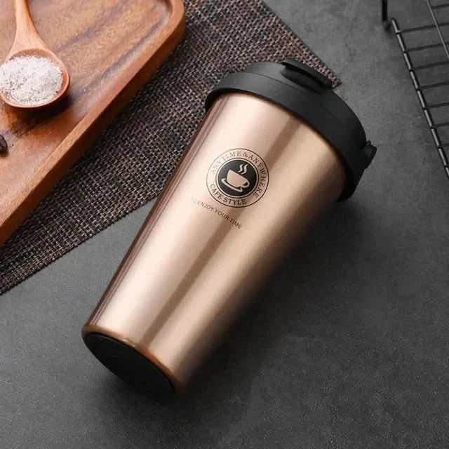 Travel Mug 500 ml, Insulated Travel Coffee Mug with Sliding Lid, Double Walled Stainless Steel Reusable Coffee Cup_06