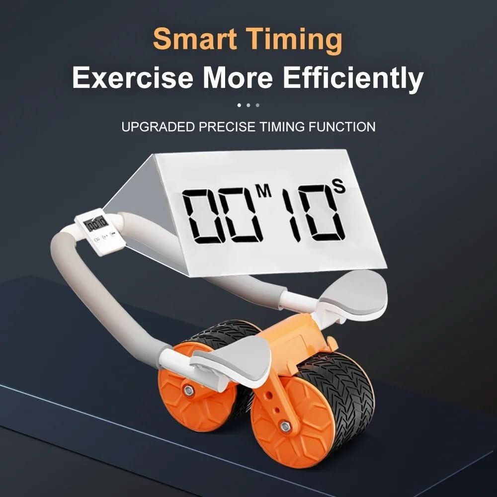 Ab Trainer with Elbow Rests and Timer, Abdominal Exerciser for Core Workouts, Home Gym Equipment with Non Slip Handles_02
