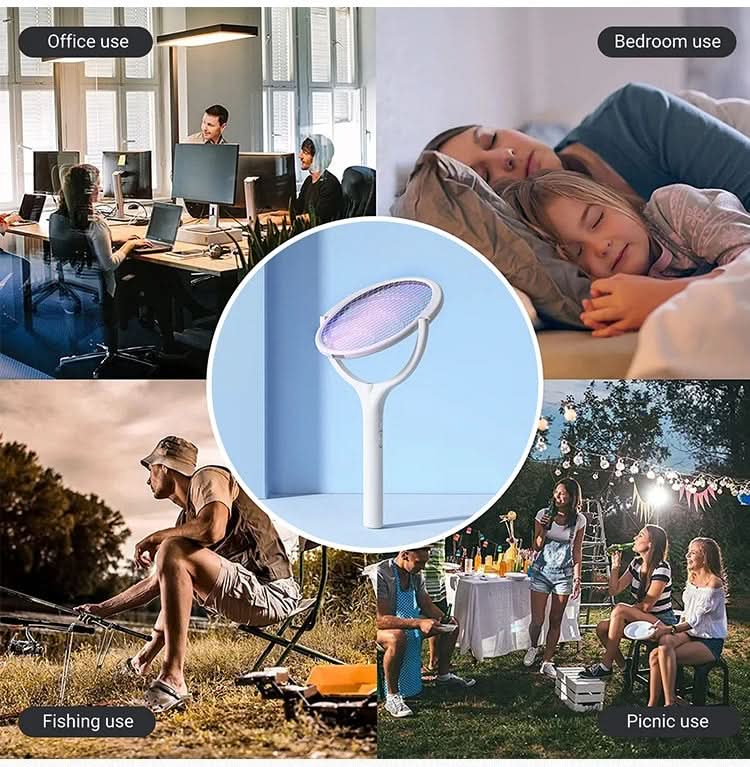 Electric Fly Swatter, Rechargeable Bug Zapper Racket with LED Lamp, Fly Zapper, Fly Killer for Indoor and Outdoor_04
