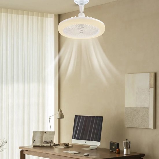 Ceiling Fan with Light and Remote, Light Bulb Fan for Lamp Socket – image 4