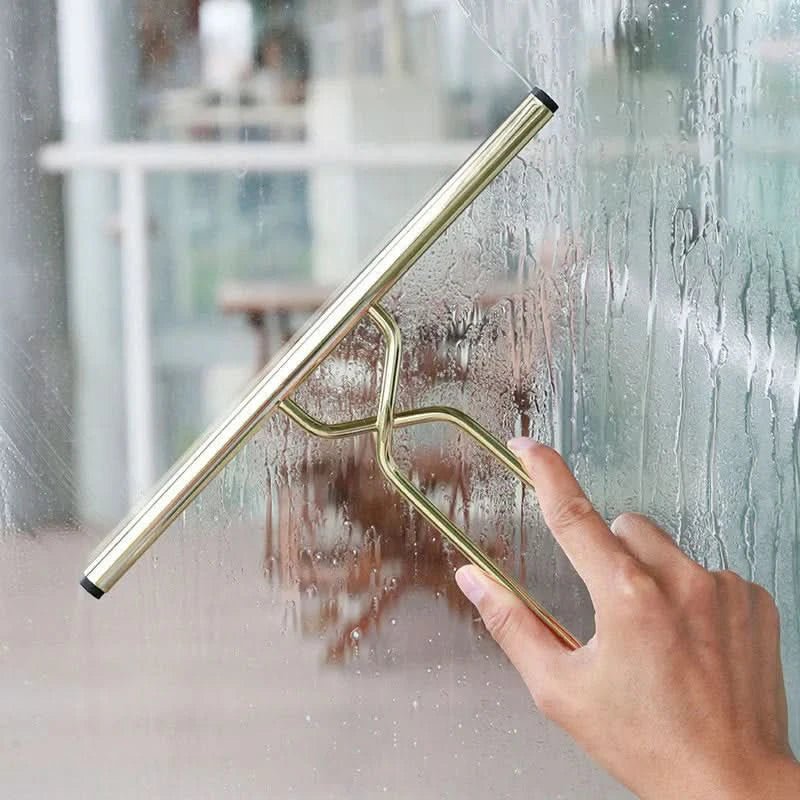 Shower Squeegees, Stainless Steel Squeegee with Wall Hook for Glass and Tiles, Bathroom Squeegee for Shower Doors