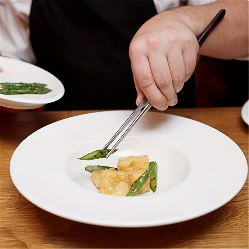 Kitchen Tongs 25 cm, Stainless Steel BBQ Tongs for Grilling, Barbecue Accessories, Kitchen Utensils for Picnic_04