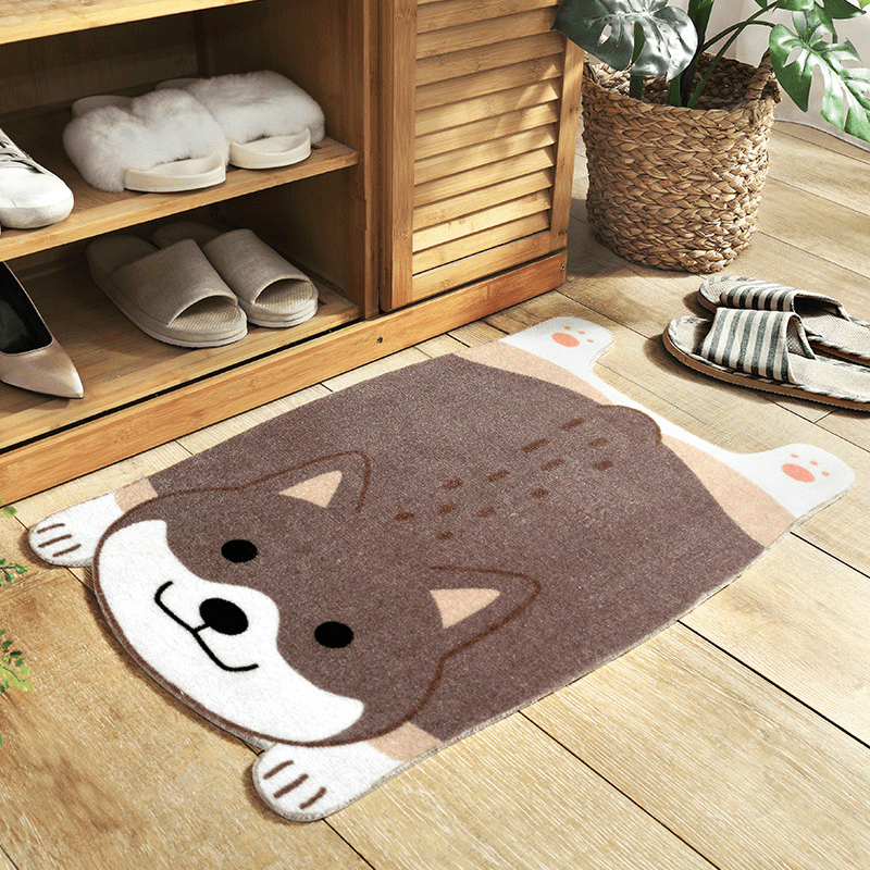 Non Slip Bath Mat with Cute Animal Design, Kitchen Floor Mat
