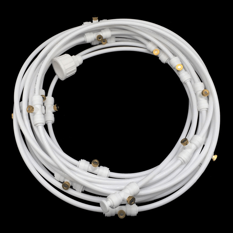 Garden Irrigation System with Misting Hose, Garden Watering System for Greenhouse, Sprinkler Hose with Mist Nozzles_11