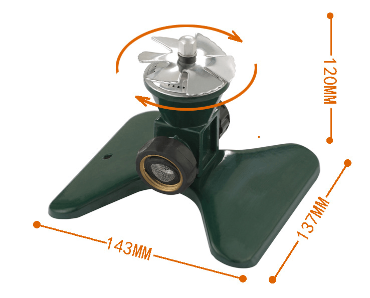 Garden Sprinkler 360 Degree Rotating, Metal Lawn Sprinklers for Large Lawns, Watering Sprinkler for Grass_09