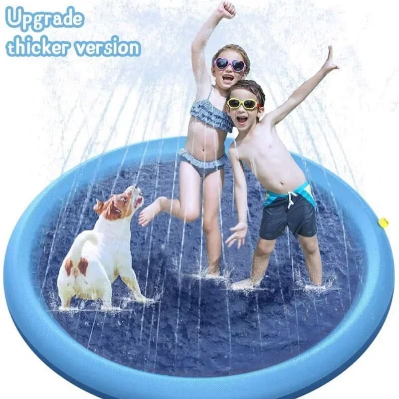 Water Mat for Dogs, Dog Sprinkler Splash Mat for Garden, Interactive Dog Toy, Water Play Mat for Hot Days_09