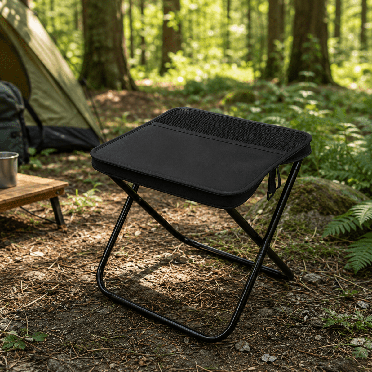 Camping Chairs, Lightweight Folding Chair with Backpack, Waterproof Fishing Chair for Hiking and Festivals_01