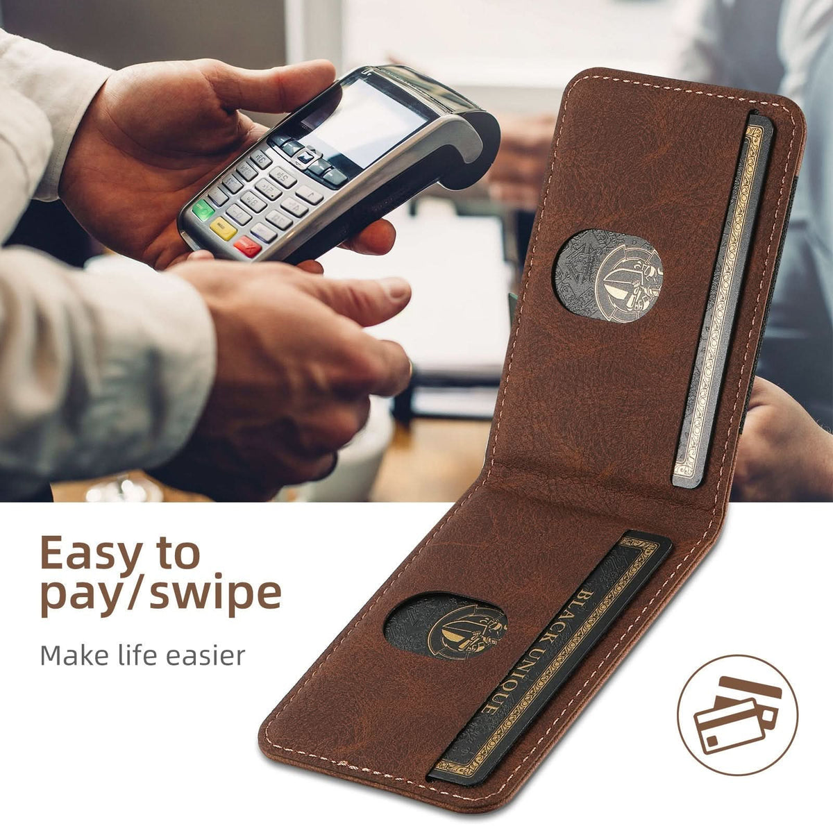 Leather Phone Case with Card Holder