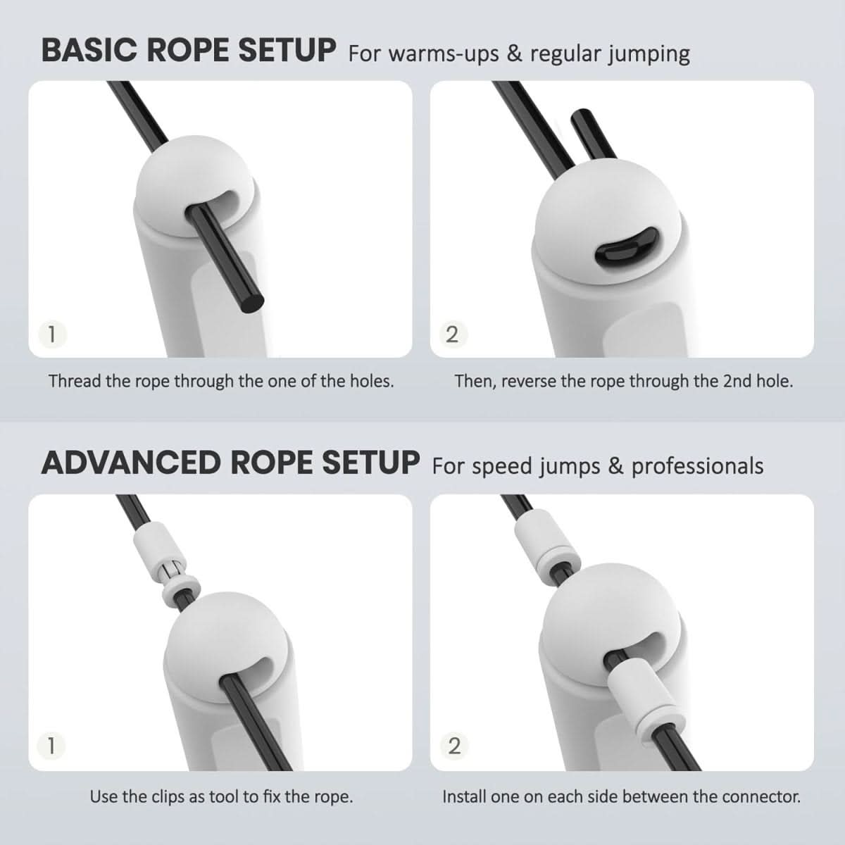 Digital Skipping Rope with Counter, Jump Rope with Calorie Display and Goal Reminder – image 4