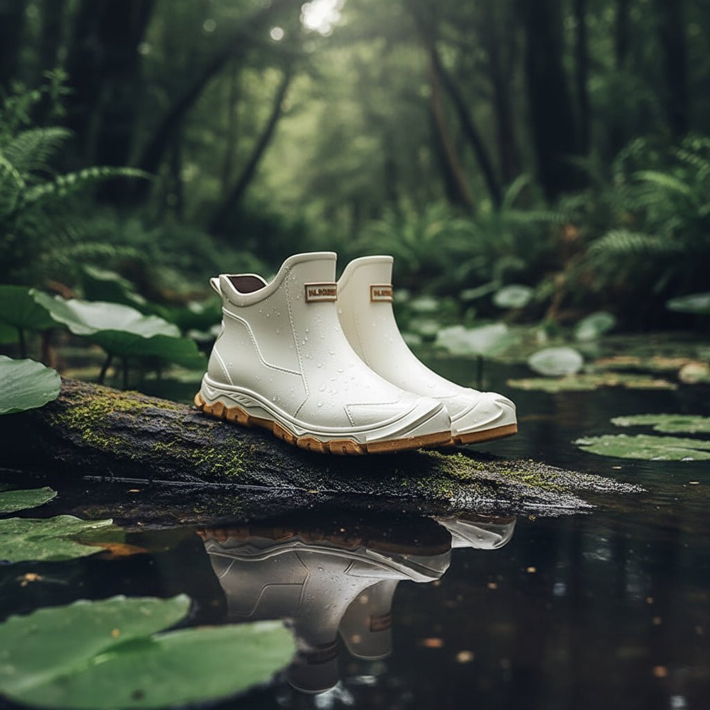 Ankle Wellies, Short Wellington Boots with Non Slip Sole, Waterproof Boots for Gardening and Fishing_03