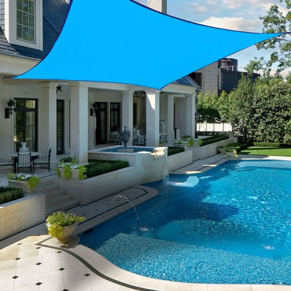 Sun Shade Sail 3 x 4 m Rectangle, Garden Shade Sail for Patio and Balcony, Sun Sail with Fastening Ropes_02