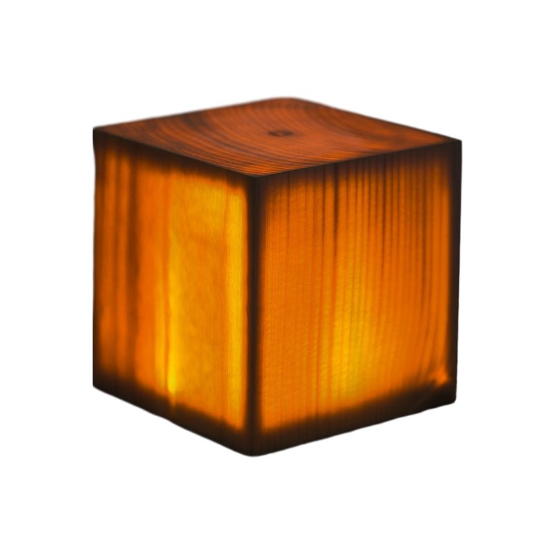 Small Table Lamp, LED Table Lamp with Wood Grain Finish, Modern Bedside Lamp for Home Office and Shelf_12