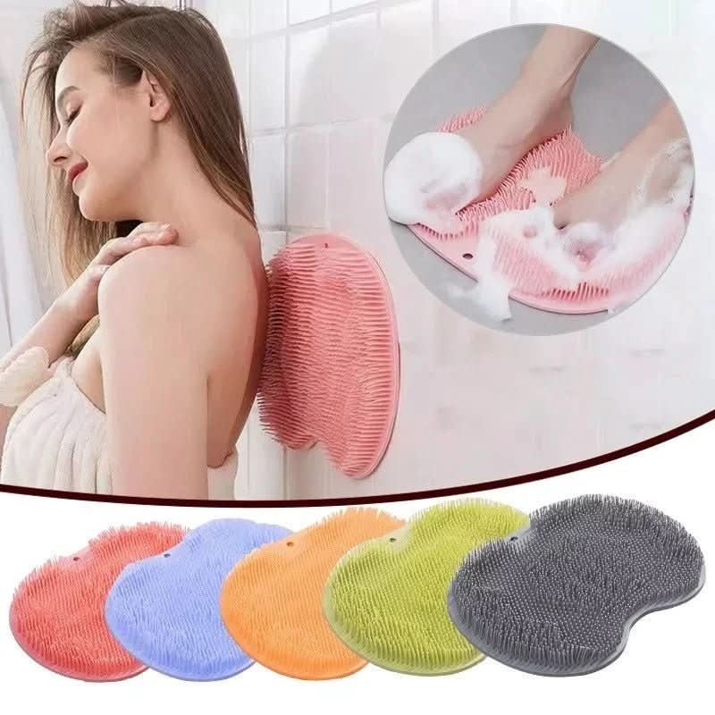 Exfoliating Body Scrubber, Shower Foot Scrubber, Back Scrubber for Shower with Suction Cups, Body Exfoliator