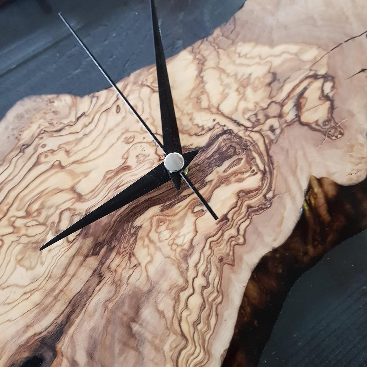 Wooden Wall Clock 30 cm, Silent Wall Clocks for Living Room and Bedroom, Scandinavian Wall Clock for Office_02