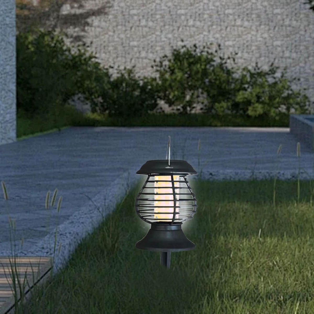 Solar Mosquito Lamp with UV LED for Garden and Balcony, Garden Insect Control, Outdoor Mosquito Lamp for Camping_02