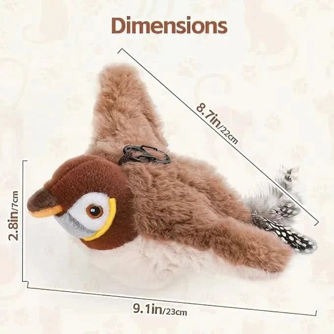 Interactive Cat Toys for Indoor Cats, Cat Plush in Bird Designs