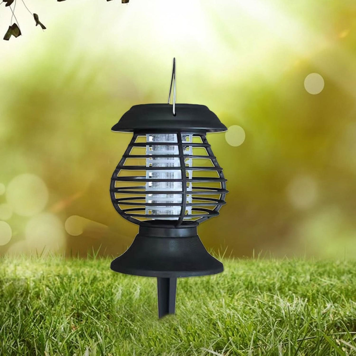 Solar Mosquito Lamp with UV LED for Garden and Balcony, Garden Insect Control, Outdoor Mosquito Lamp for Camping
