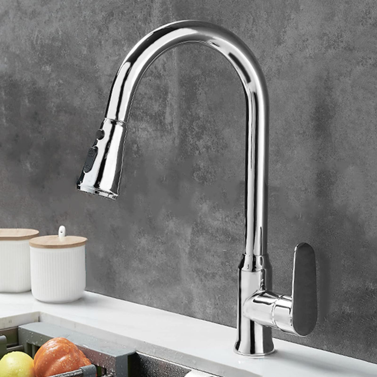 Kitchen Taps, Pull Out Kitchen Mixer Tap with Spray – image 10