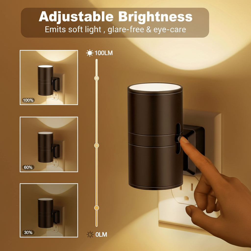 LED Night Lights with Dusk to Dawn Light Sensor, Energy Saving