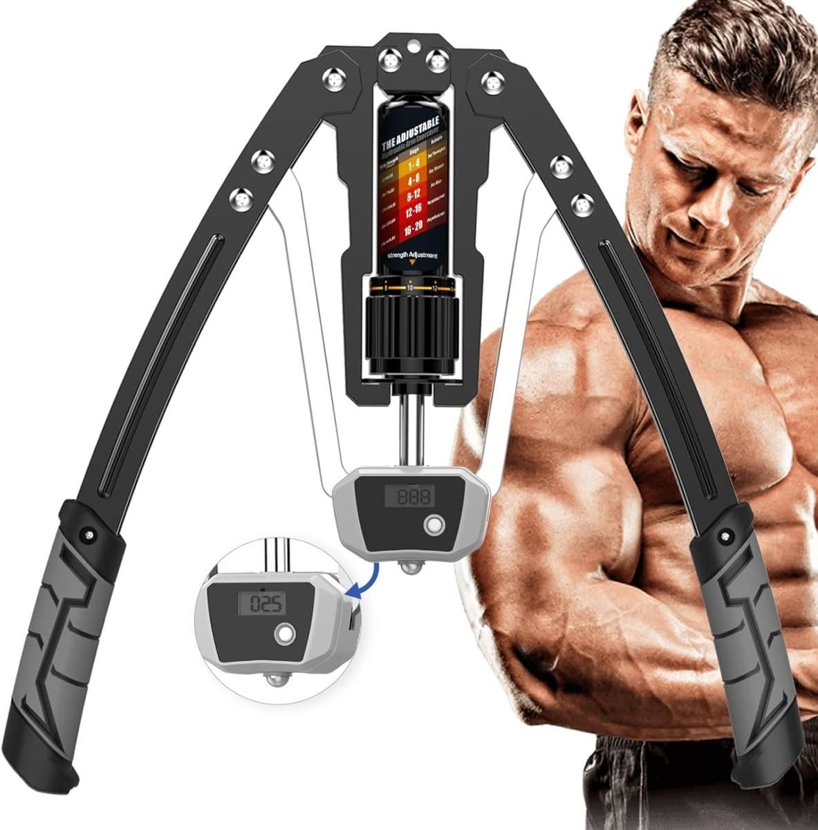 Shoulder Exerciser Hydraulic, Arm Exerciser Adjustable 10 to 200 kg – image 8