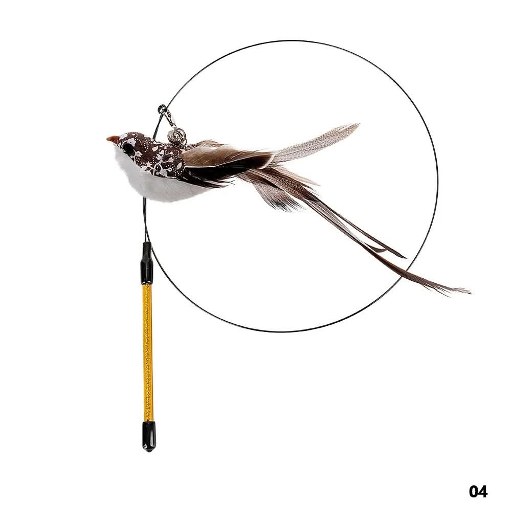 Interactive Cat Toys for Indoor Cats, Automatic Cat Toy with Fluttering Wings and Feathers, Moving Cat Toy_06