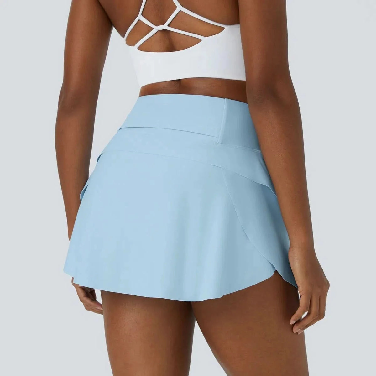 Skorts for Women, A Line Mini Skirt with Flat High Waistband – image 12
