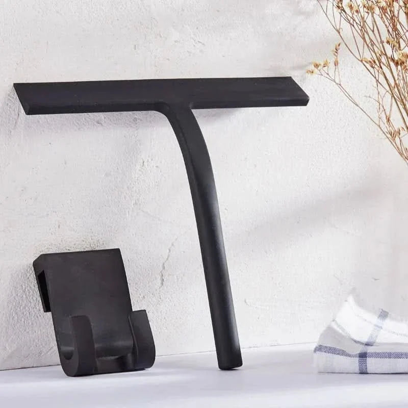 Shower Squeegees, Stainless Steel Squeegee with Wall Hook for Glass and Tiles, Bathroom Squeegee for Shower Doors_02