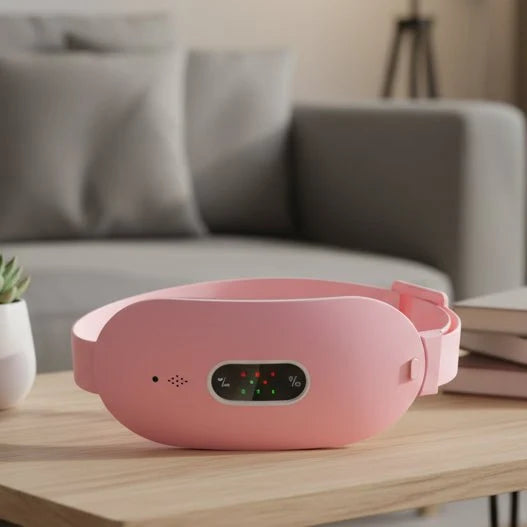 Menstrual Heating Pad, Rechargeable Electric Heating Pad with Vibration Massage, Heat Pad Belt for Period Pain Relief
