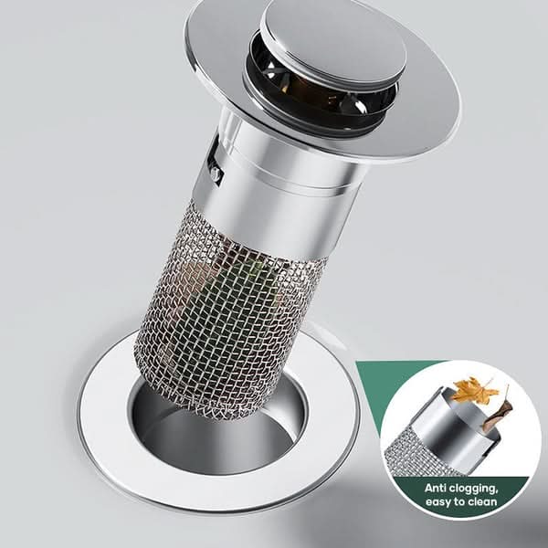 Sink Strainers, Kitchen Sink Plug Strainer, Stainless Steel Drain Protector, Drain Guard, Hair Catcher for Sinks