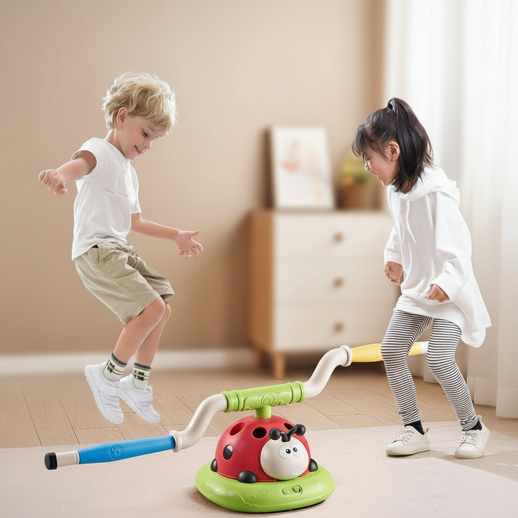 Outdoor Play Set 3 in 1, Skipping Rope, Ring Toss and Stomp Rocket, Garden Toys and Garden Games, Toys for 3 Year Olds_00