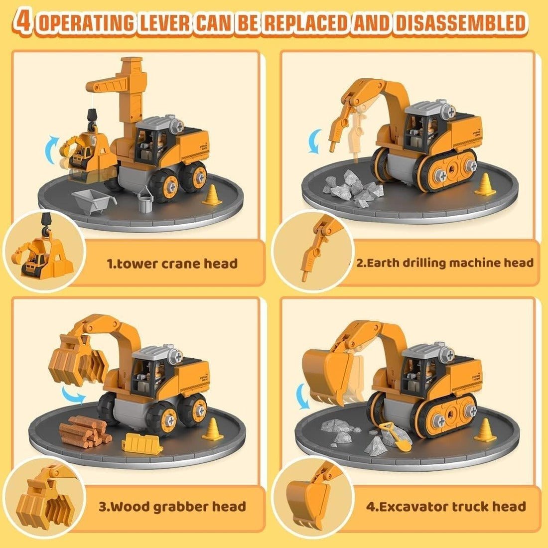 Construction Toys with Electric Screwdriver, Toy Tool Set for Kids from 3 Years – image 9