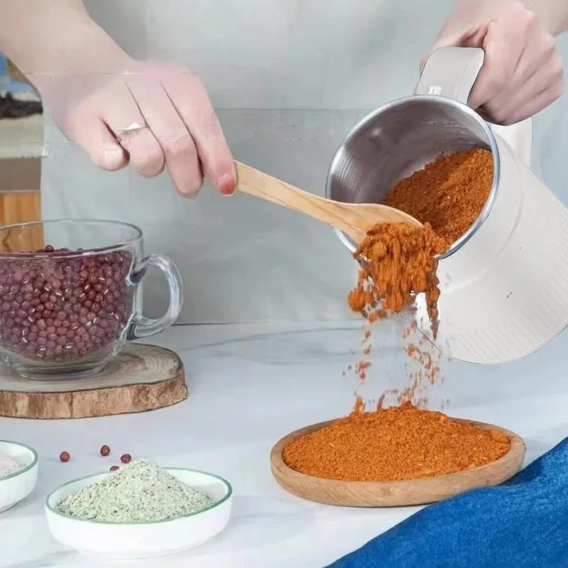 Flour Mill for Home, Electric Grain Mill, Grinding Machine with Stainless Steel Cup, Spice Grinder for Grains_02