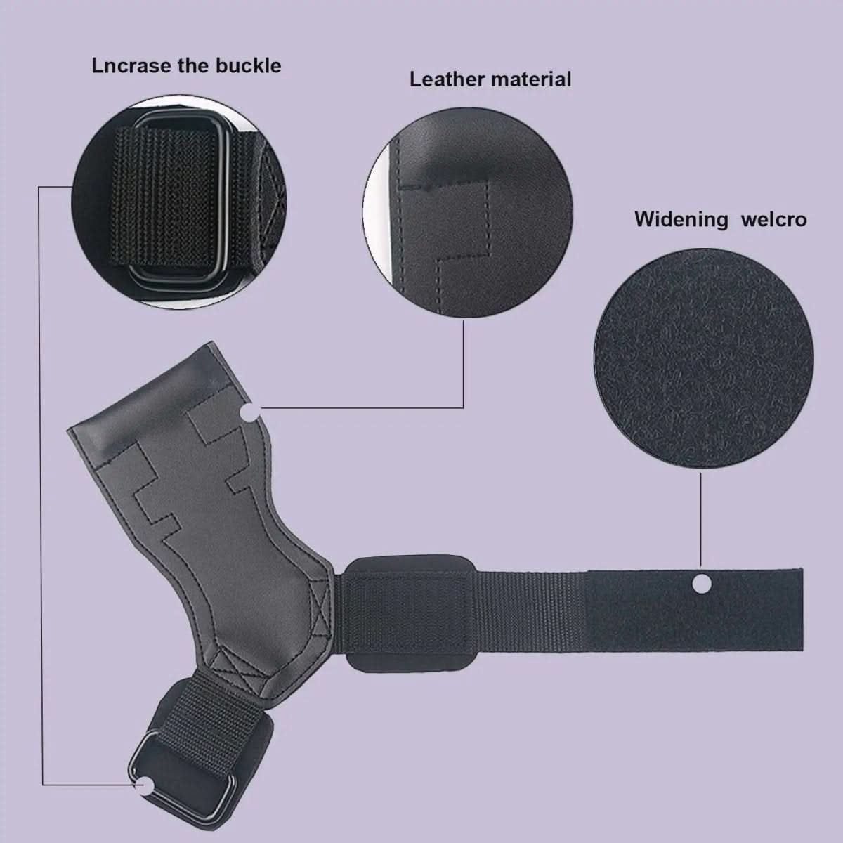 Gym Grips with Steel Hooks and Velcro, Gym Equipment for Strength Training – image 6