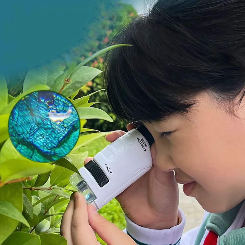 Microscope with Light for Kids, Pocket Microscope 60x to 120x, Science Kit, STEM Educational Toys for Young Explorers_08