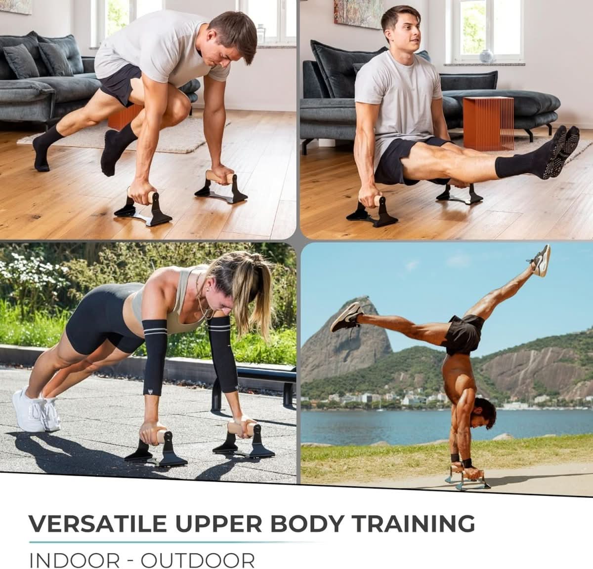 Wooden Parallettes with Steel Core, Calisthenics Bars, Parallette Bars for Push Ups and Dips, Calisthenics Equipment_02