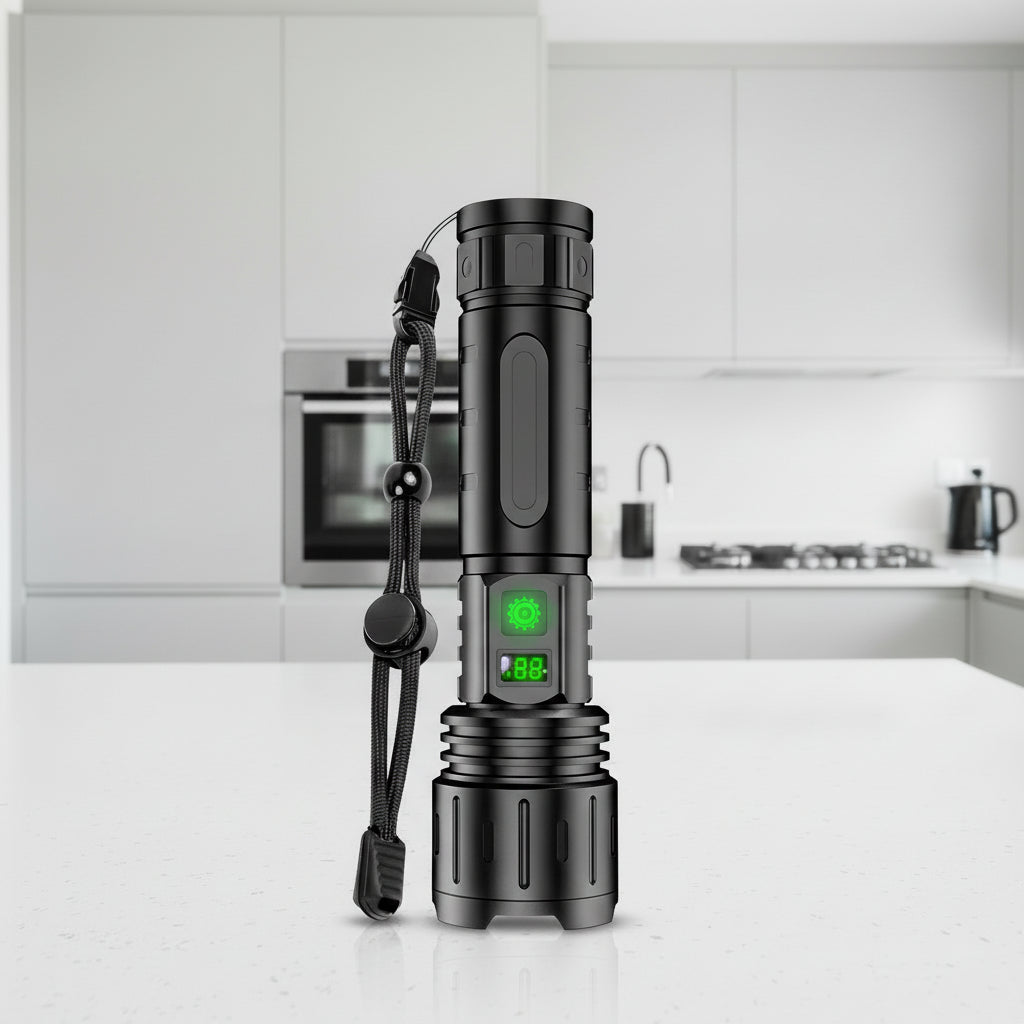 Rechargeable Torches, LED Torch with Power Bank, Powerful Torch for Camping, LED Flashlight for Everyday Use_00