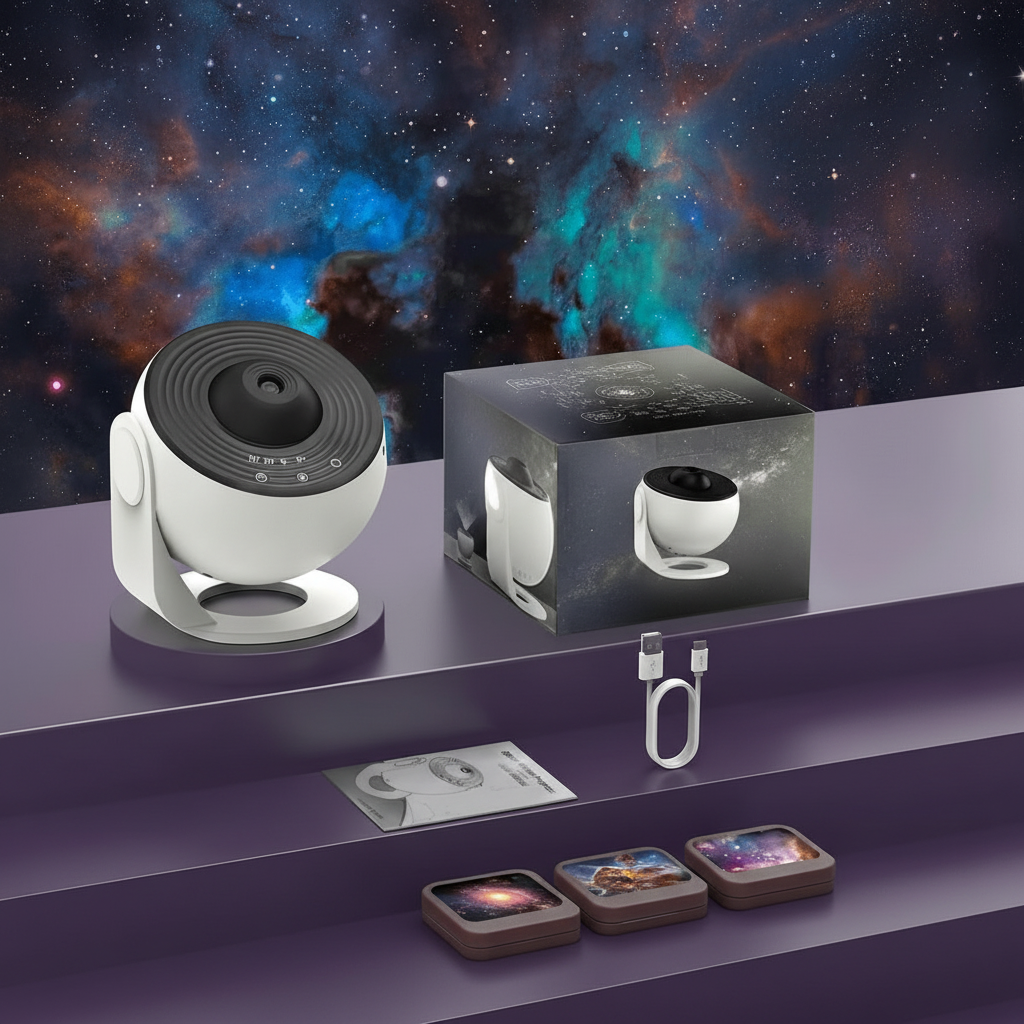 Nebula Projector, Galaxy Projector Light with 13 HD Discs and Timer, Star Projector for Bedroom and Kids Room_05