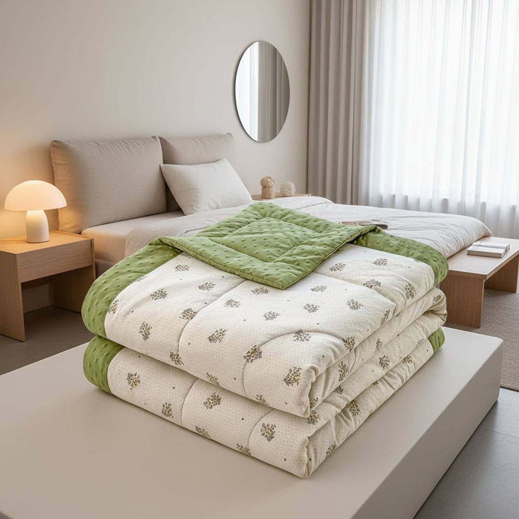Throw Blanket, Lightweight Summer Blanket with Floral Print, Bedspread, Bed Throw and Sofa Throw for Bedroom_05